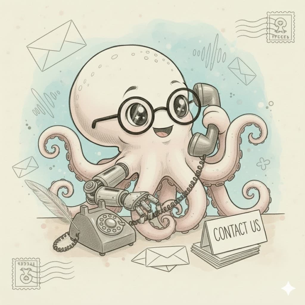 Penelope the octopus—contact us